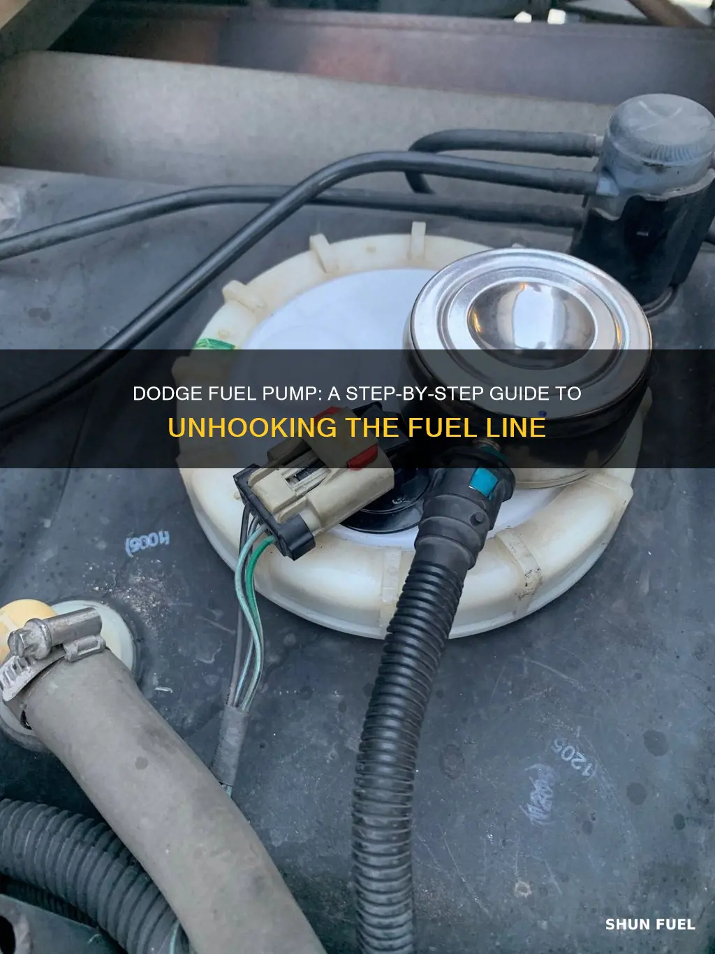 how to unhook fuel line from fuel pump 04 dodge