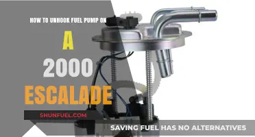 Unhooking the Fuel Pump on a 2000 Escalade: Step-by-Step Guide