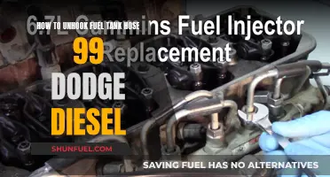 Unhooking Fuel Tank Hose on a '99 Dodge Diesel: Easy Steps