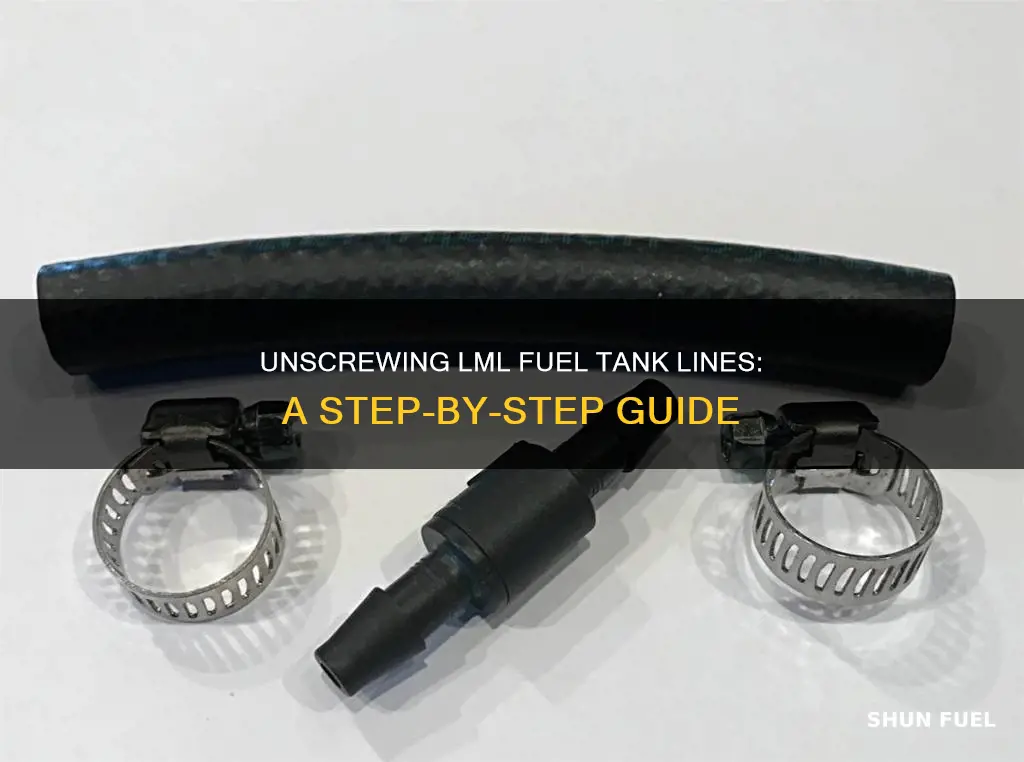 how to unhook lml fuel tank lines