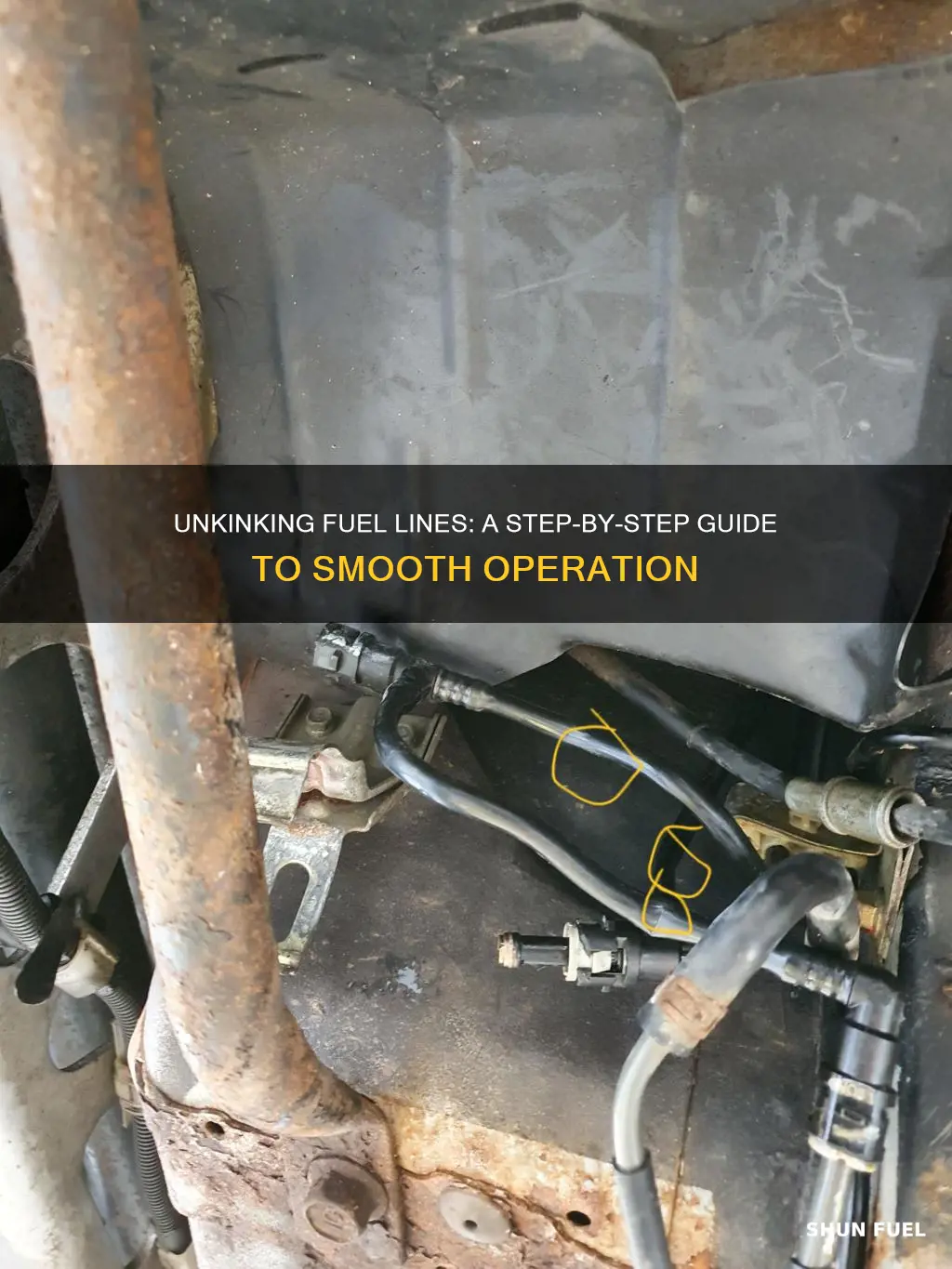 how to unkink a fuel line