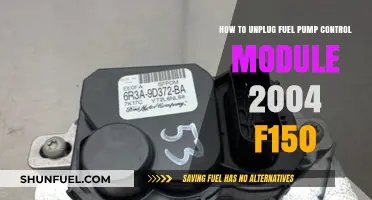 Unplugging the Fuel Pump Control Module in a 2004 F150