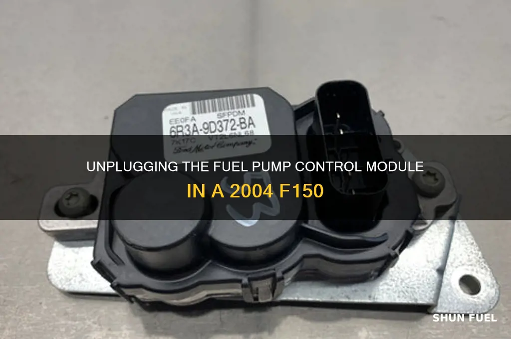 how to unplug fuel pump control module 2004 f150