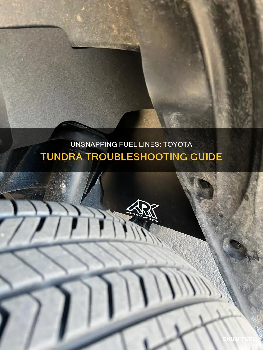 how to unsnap fuel line on toyota tundra