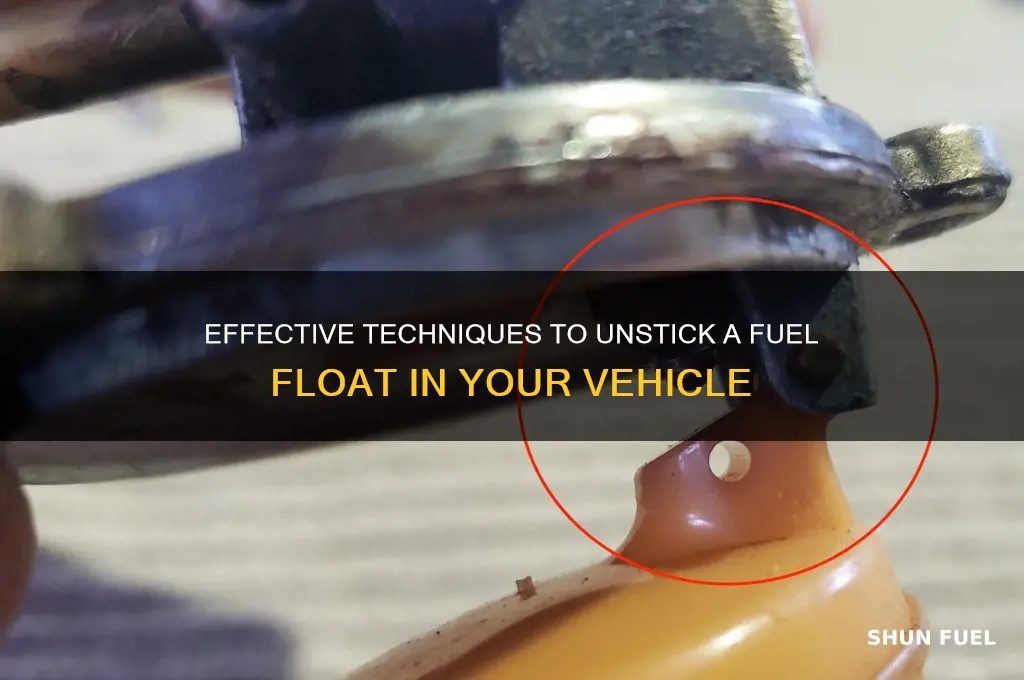 how to unstick fuel float