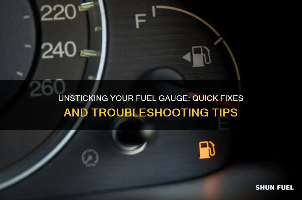 how to unstick fuel gauge