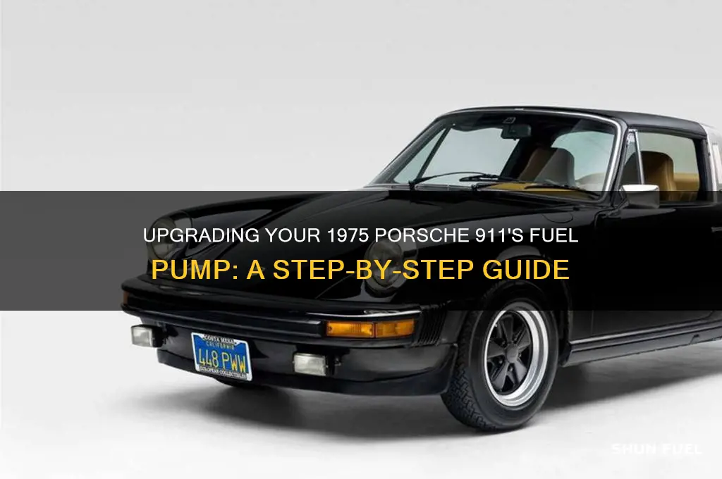 how to upgrade 1975 911s fuel pump