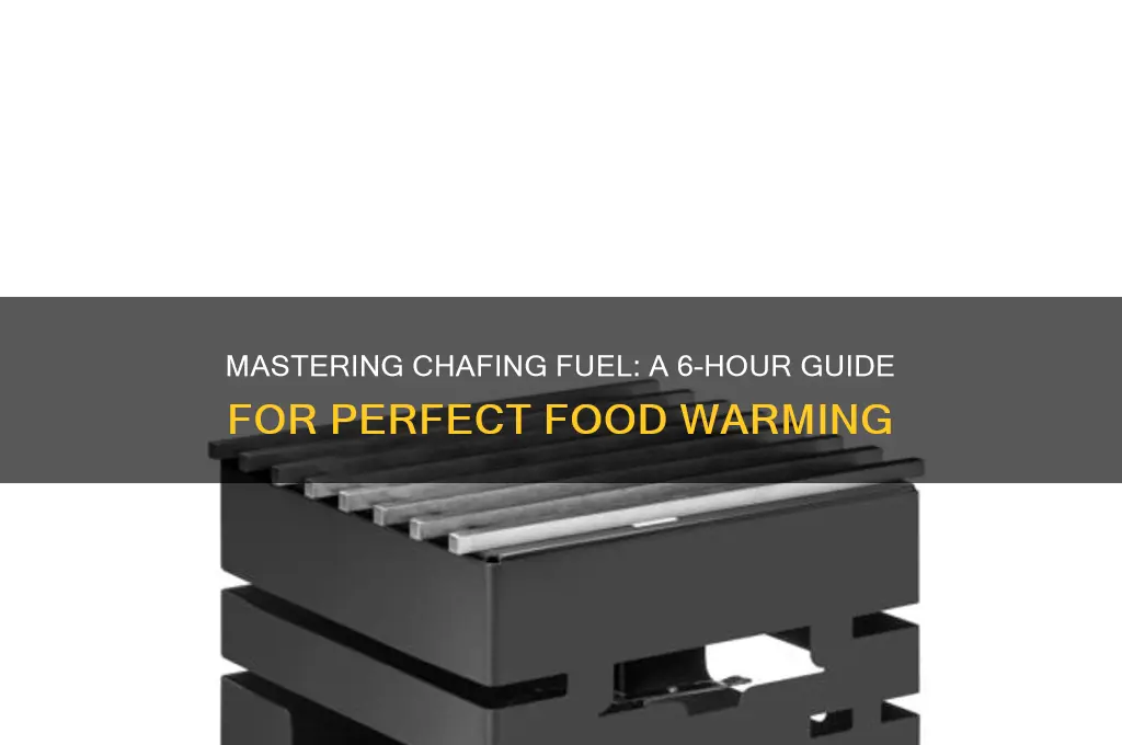 how to use 6 hour chafing fuel