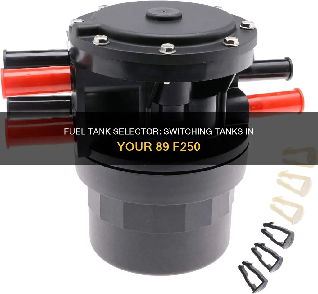 how to use 89 f250 fuel tank selector