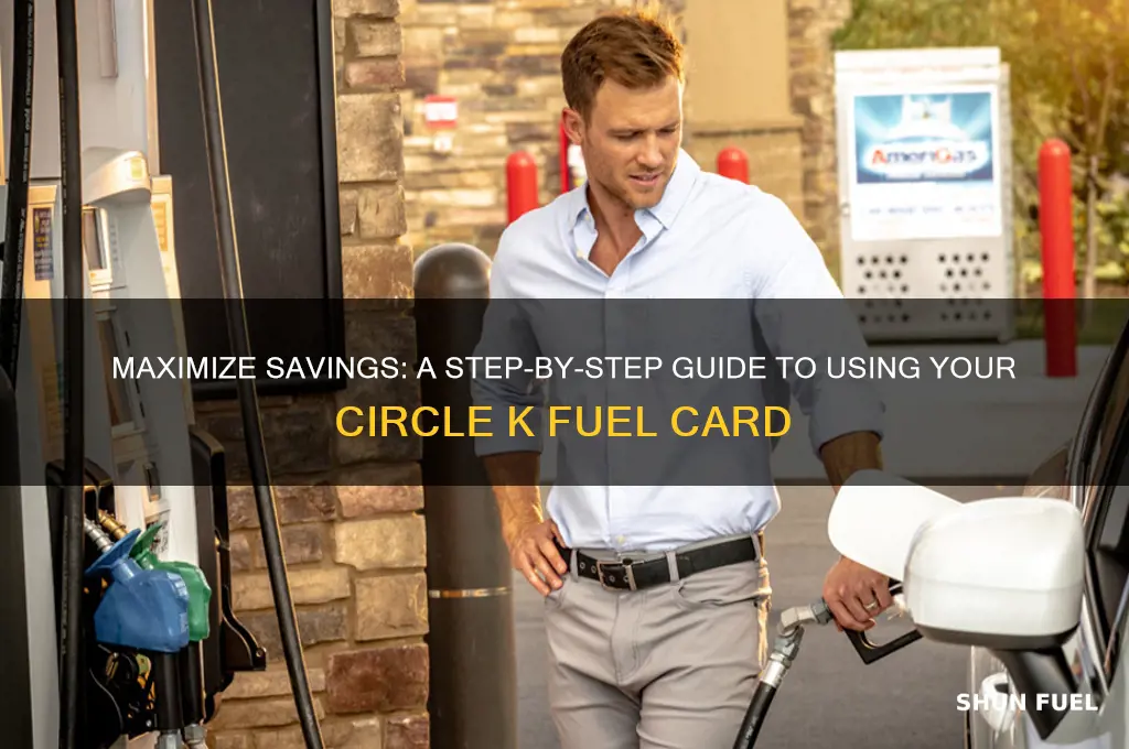 how to use a circle k fuel card