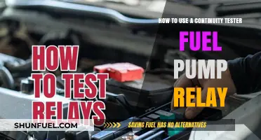 Mastering Fuel Pump Relay Testing with a Continuity Tester Guide
