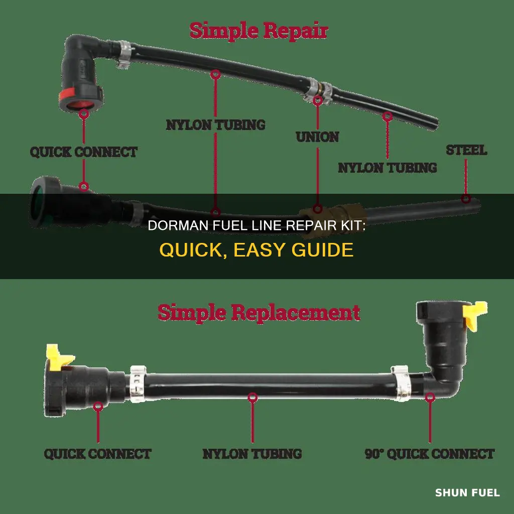how to use a dorman fuel line repair kit