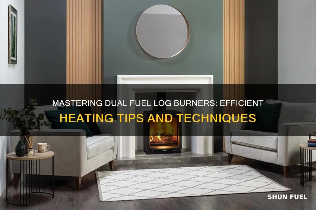 how to use a dual fuel log burner