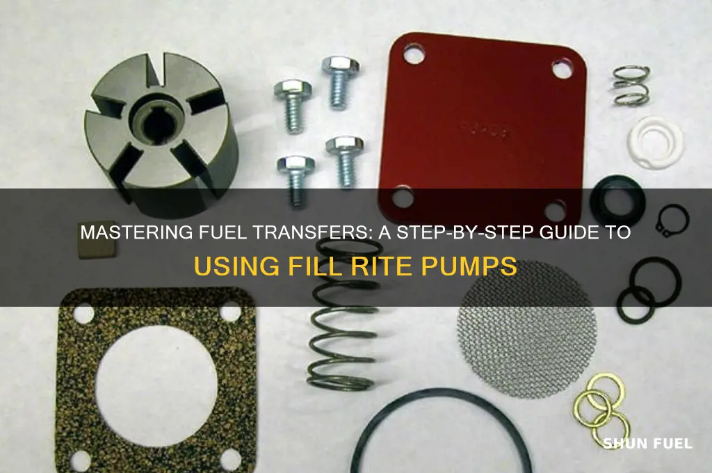 how to use a fill rite fuel pump