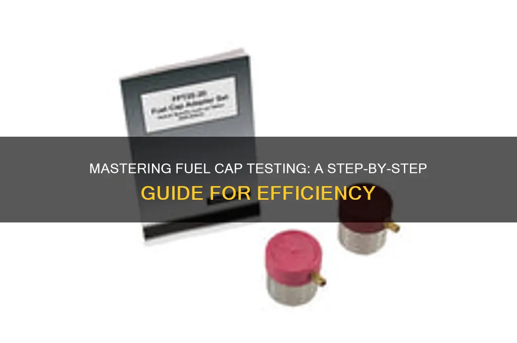 how to use a fuel cap tester