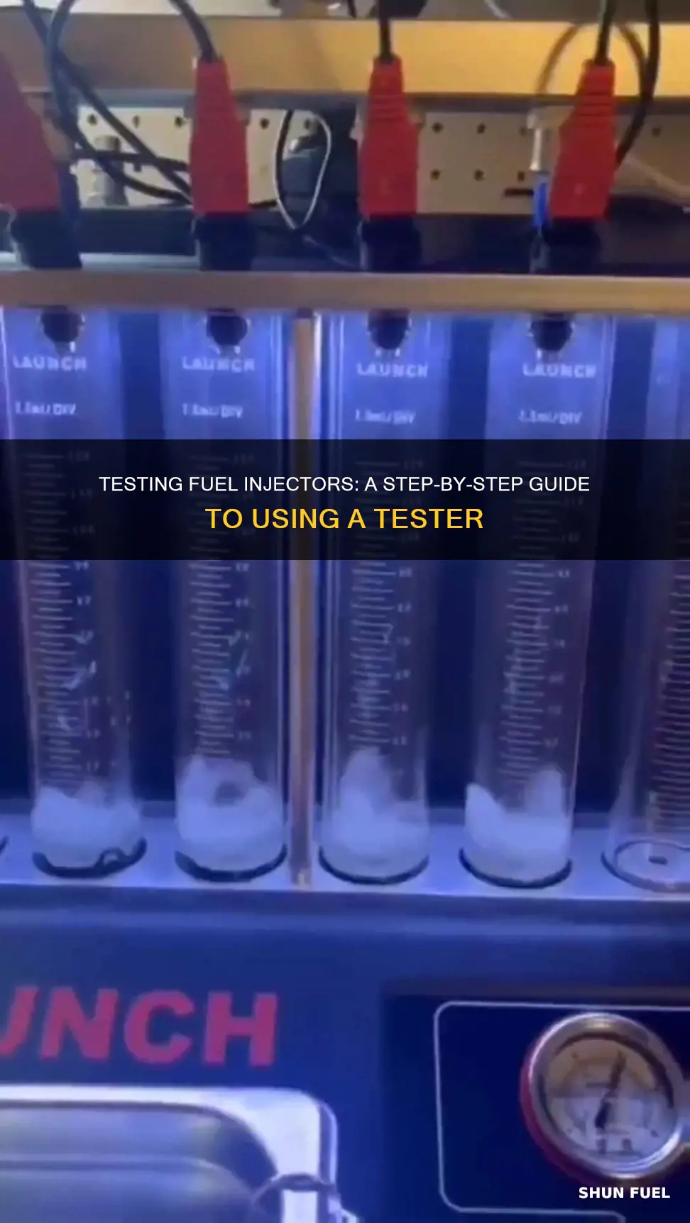 how to use a fuel injector tester