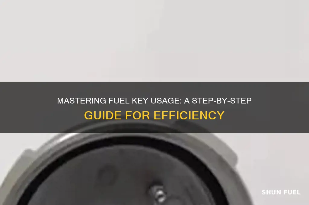 how to use a fuel key