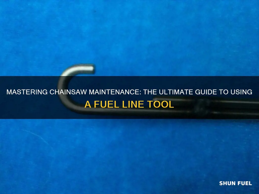 how to use a fuel line tool for chainsaw