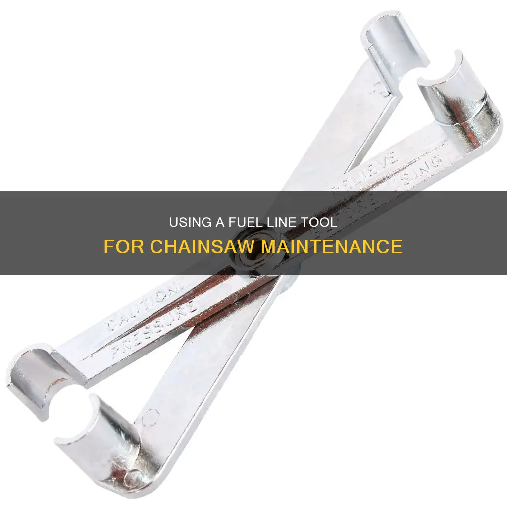 how to use a fuel line tool for chainsaw