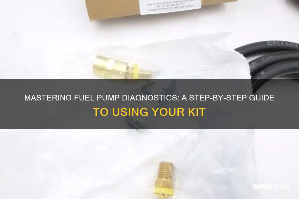how to use a fuel pump diagnostic kit
