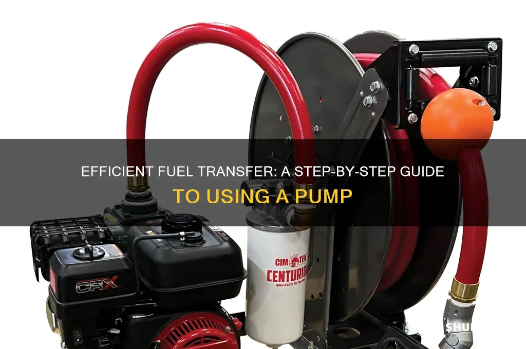 how to use a fuel transfer pump