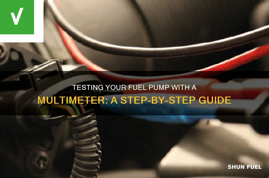 how to use a multimeter to test fuel pump