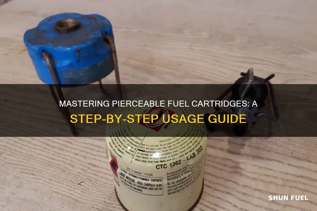 how to use a pierceable fuel cartridge