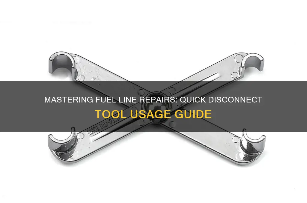 how to use a quick disconnect fuel line tool