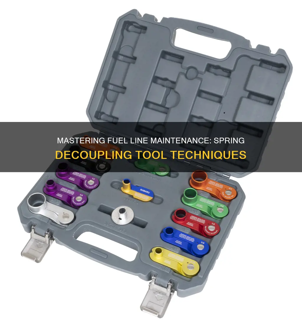 how to use a spring decoupling tool for fuel line