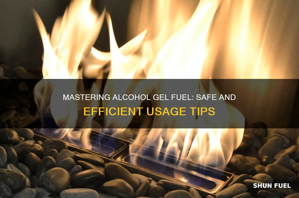 how to use alcohol gel fuel