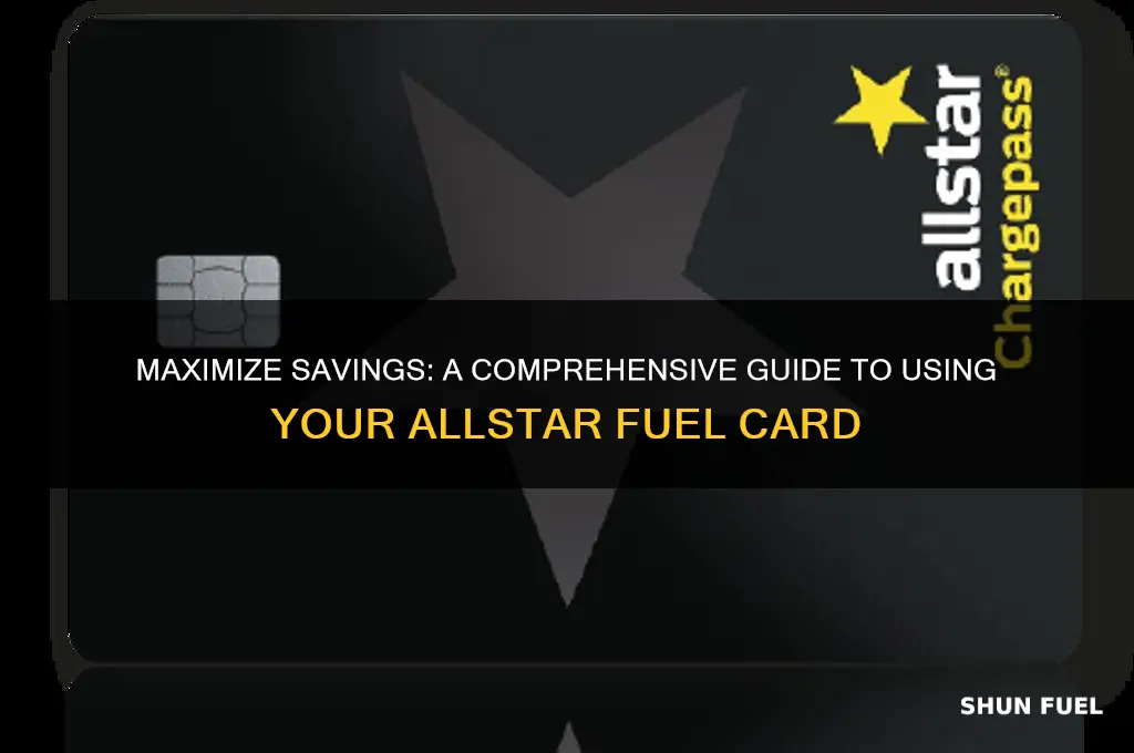 how to use allstar fuel card