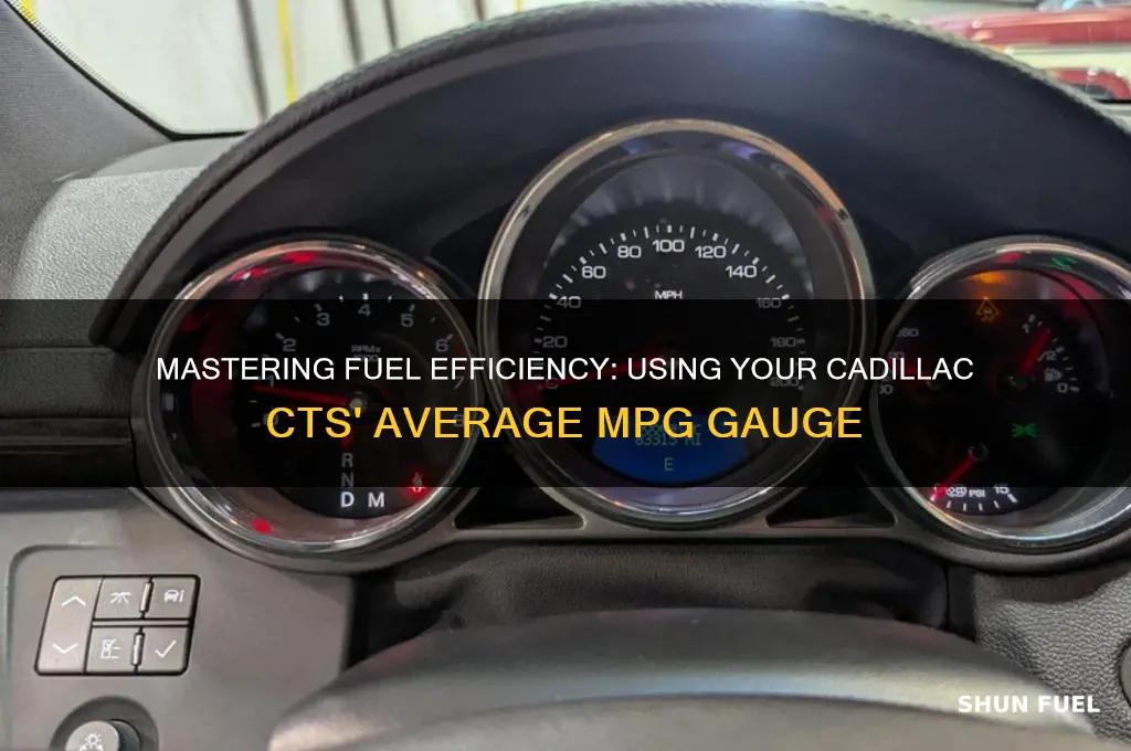 how to use average fuel economy gage in cadillac cts