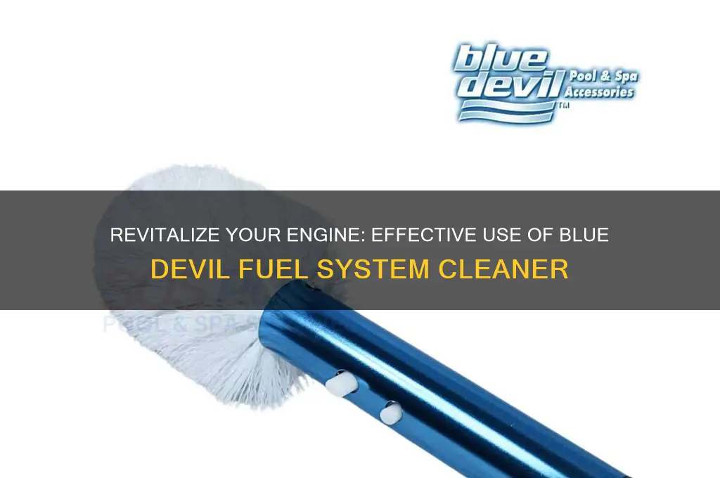 how to use blue devil fuel system cleaner