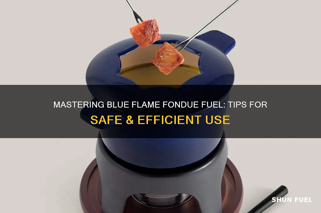 how to use blue flame fondue fuel