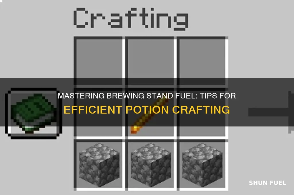 how to use brewing stand fuel