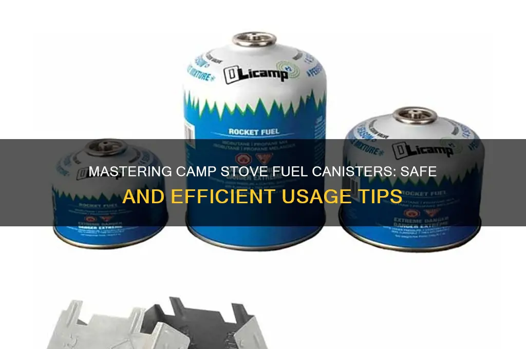how to use camp stove open fuel canister