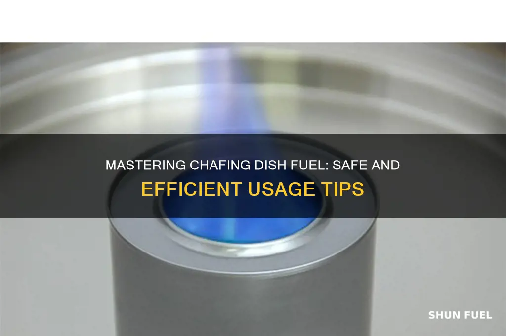 how to use chafing dish fuel