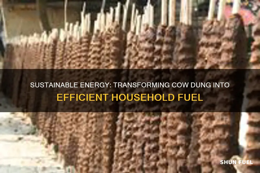 how to use cow dung as fuel