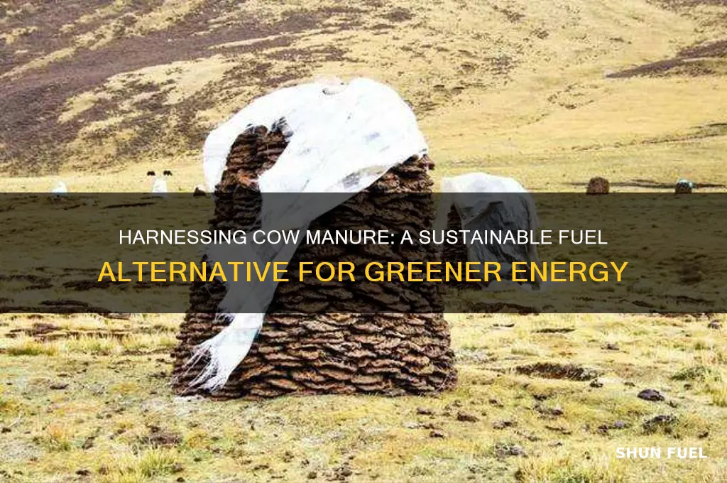 how to use cows manure as fuel