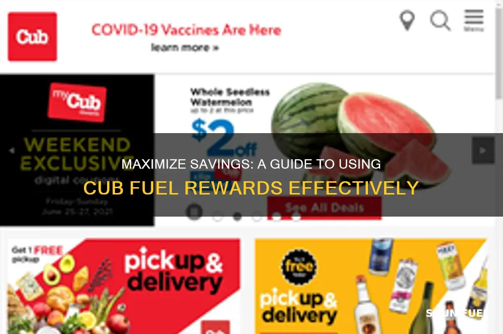 how to use cub fuel rewards