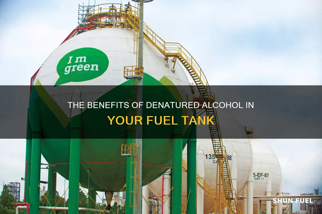 how to use denatured alcohol in fuel tank