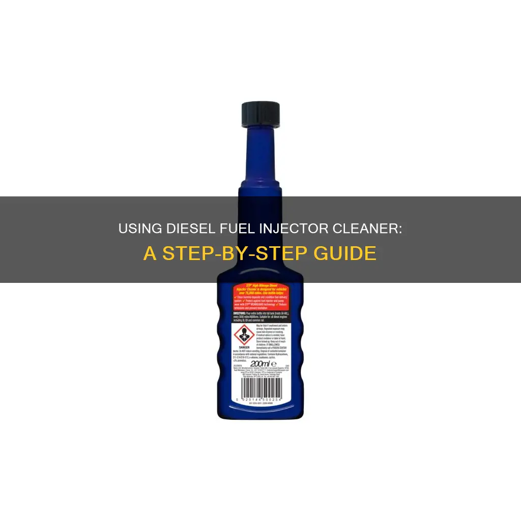 how to use diesel fuel injector cleaner