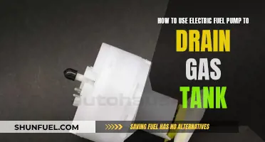 Draining Gas Tanks: Electric Fuel Pump Method