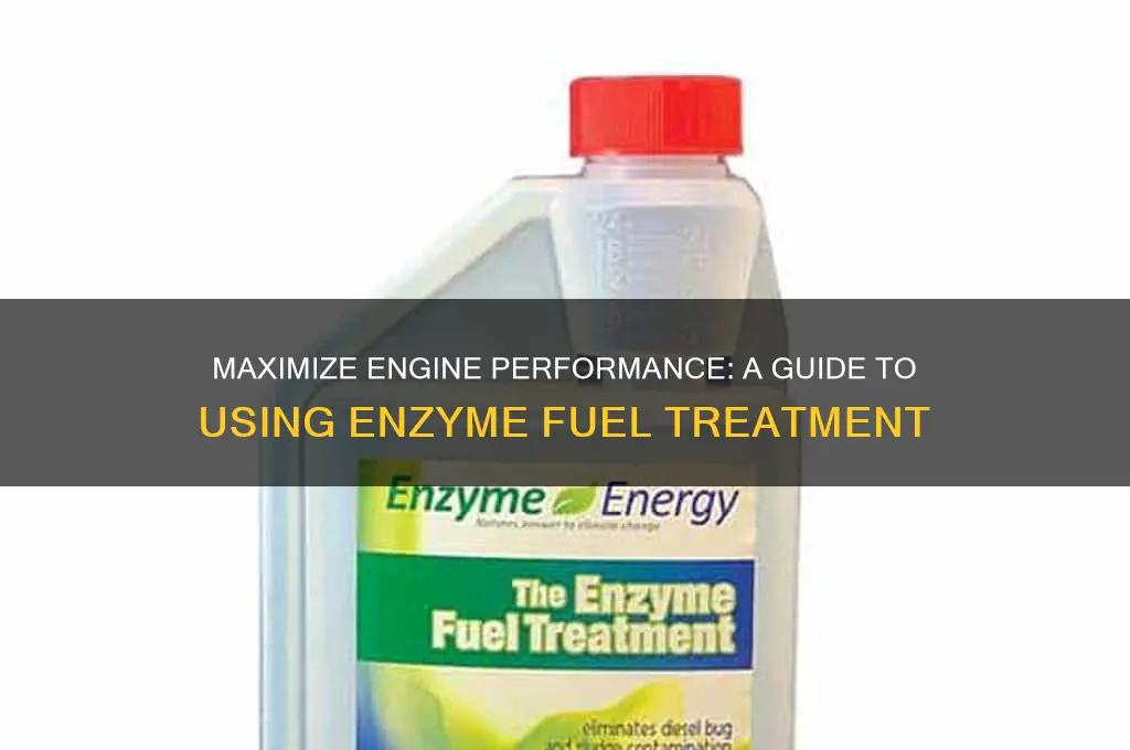 how to use enzyme fuel treatment
