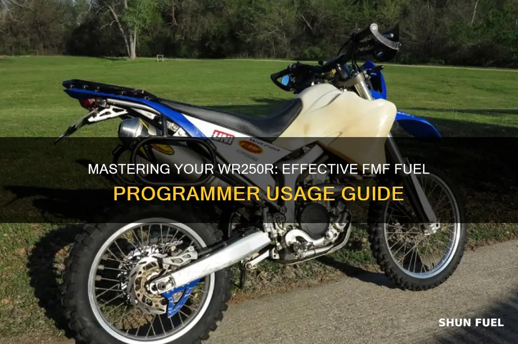 how to use fmf fuel programmer wr250r