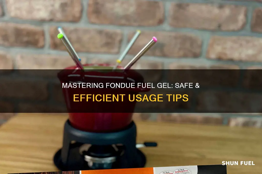 how to use fondue fuel gel