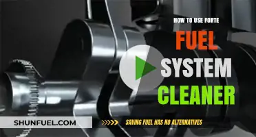 Maximize Engine Performance: Using Forte Fuel System Cleaner Effectively