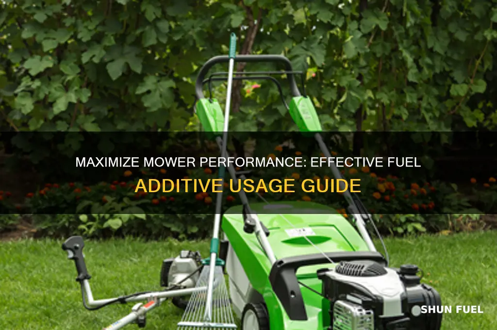 how to use fuel additive for mower