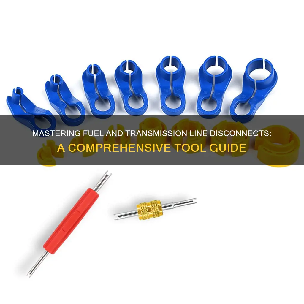 how to use fuel and transmission line disconnect tool set