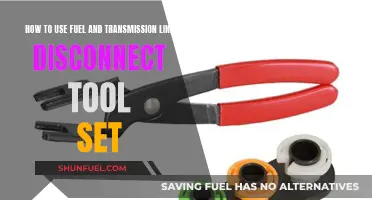 Using a Fuel and Transmission Line Disconnect Tool Set